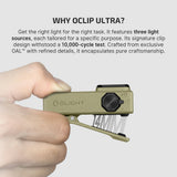 Olight Oclip Ultra | 3-в-1 EDC фенер с клипс | 530 lm - Olive Green
