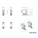 30mm монтажи за оптика | Пикатини основа с лост 