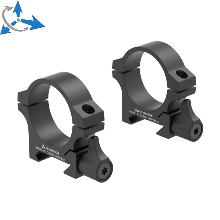 30mm монтажни пръстени за оптика | Picatinny база с лост